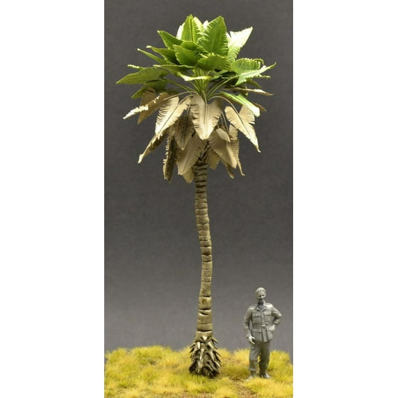 Reality In Scale 1:35 1:48 Large Palm Tree 21cm Height - Diorama Detail #Palm02
