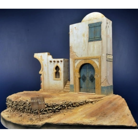 Reality In Scale 1:35 North African House Front - Resin Diorama Accessory #35023