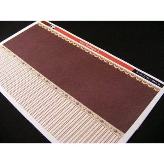 Reality In Scale 1:35 Wallpaper Set F A4 Sheet Diorama Accessory #35122