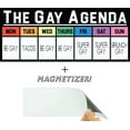 thumbnail image 1 of Realitybias "the Gay Agenda" 4"x10" Vinyl Bumper Sticker with Magnetizer 1 Pack, 1 of 6
