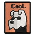 thumbnail image 1 of Really Cool Jazz Dog Schnauzer Applique Multi-Color Embroidered Iron-On Patch - 2.5 Inch Small, 1 of 5