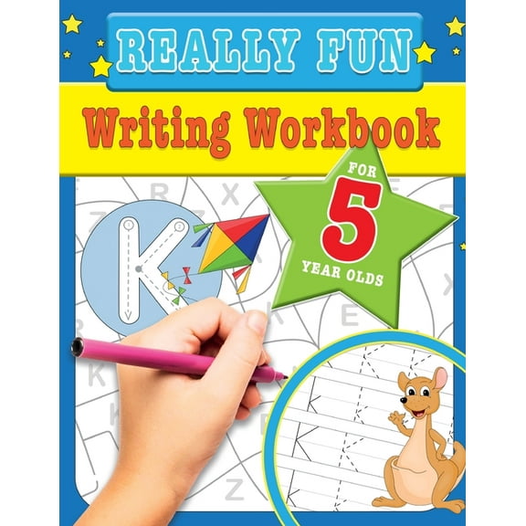 Really Fun Writing Workbook For 5 Year Olds: Fun & educational writing activities for five year old children, (Paperback)