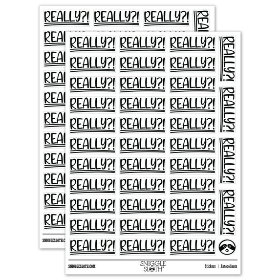 Really Funny School Teacher Sticker Set - White - Matte Finish - 1.5" Small