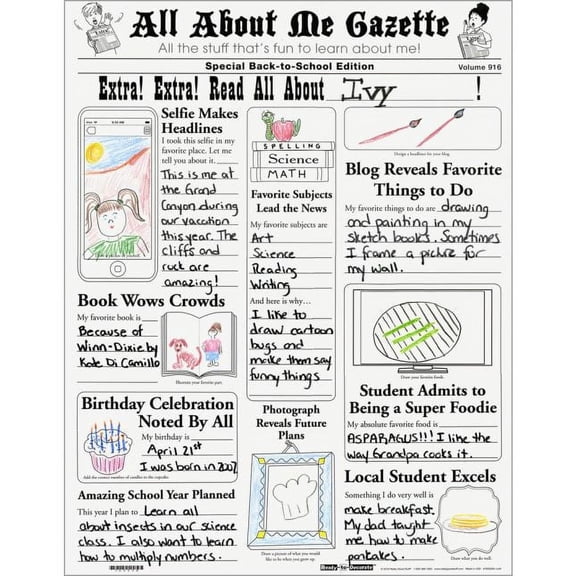Really Good Stuff About Me 17" x 22" Poster (Pack of 24)