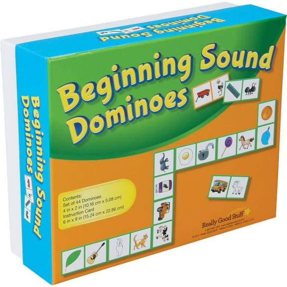 Really Good Stuff Beginning Sound Dominoes - 1 game