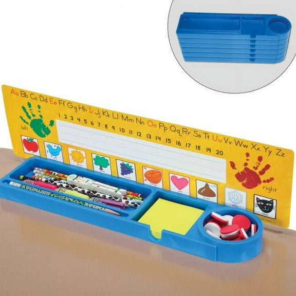 Really Good Stuff Deluxe Desktop Prop and Park Tray with Adhesive Grip - Set Of 6