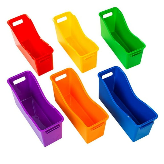 Really Good Stuff Easy Carry Book and Binder Holders ? Set of 6 ? 6 Group Colors