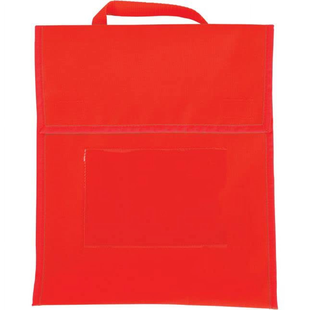 Really Good Stuff Red Book Pouch Bags Water Resistant Medium Classroom Book Buddy for Books Homework Supplies Durable Design with Stitched On Handle Name Tag Walmart
