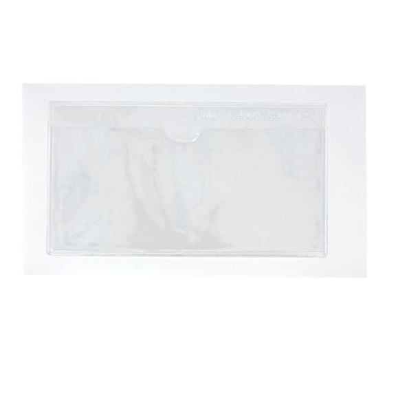 Really Good Stuff Self Adhesive Vinyl Label Pockets- 4.5" x 2.5" - Set of 12