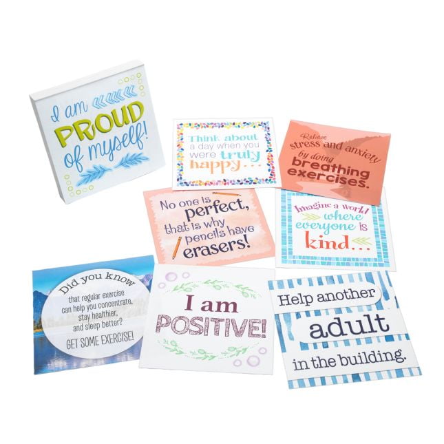 Really Good Stuff Social-Emotional Inspirational, Motivating & Self Care Messages Pad