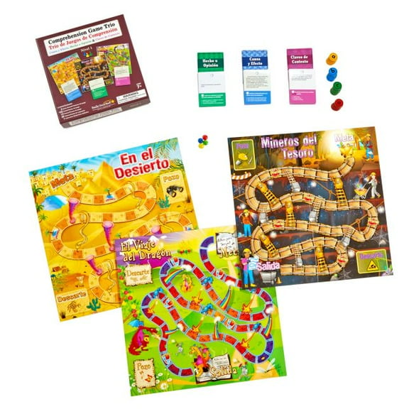 Really Good Stuff Spanish Comprehension Game Trio: Cause and Effect, Fact or Opinion & Context Clues - Grades: 2-3