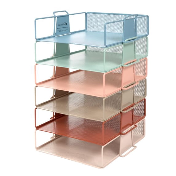 Really Good Stuff Stackable Letter-Size Wire Rack - Boho