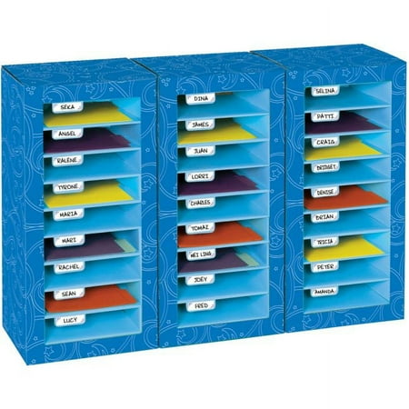Really Good Stuff Store More Classroom Mail Center - 27 Slot Swirl Star Design