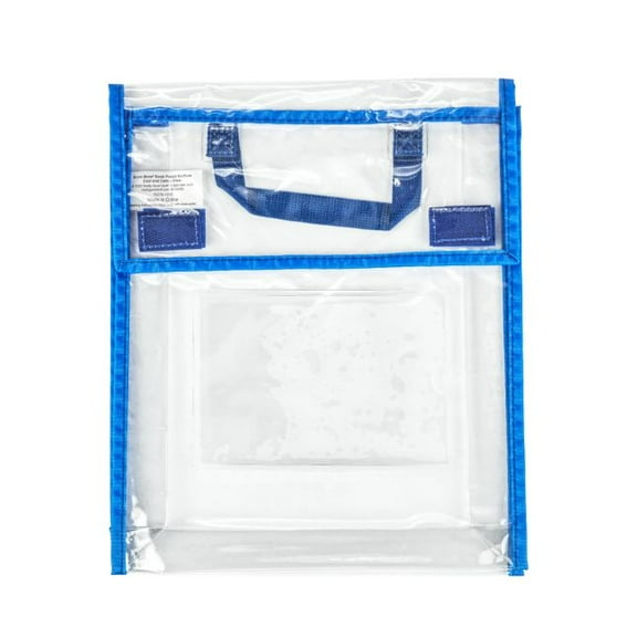 Really Good Stuff Store More Medium Clear Book Pouch Cool and Calm - Single