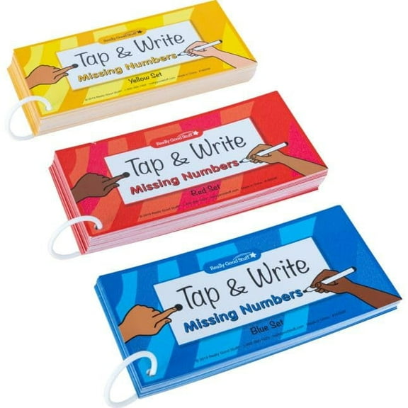 Really Good Stuff Tap and Write Missing Numbers - 123 Cards