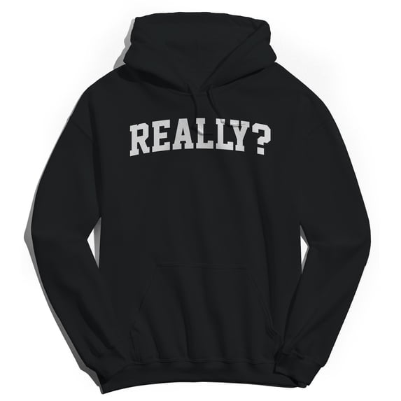 Really Graphic Black Men's Cotton Pullover Hoodie