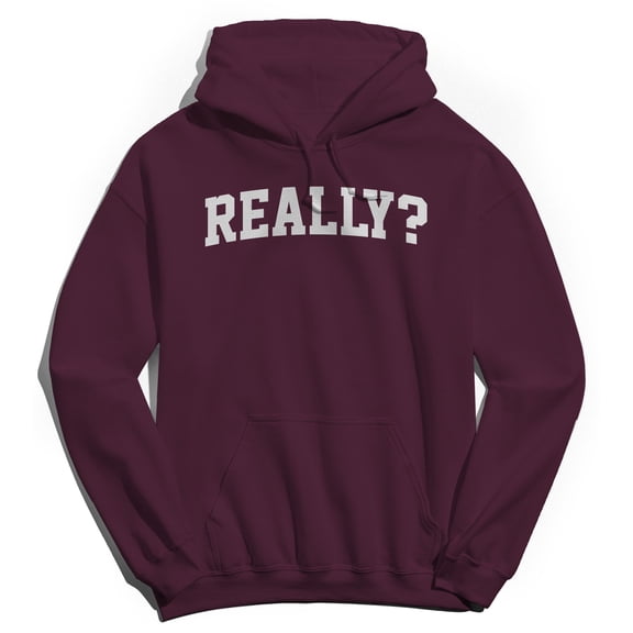 Really Graphic Maroon Men's Cotton Pullover Hoodie