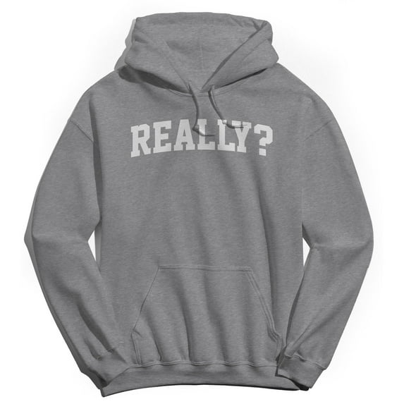 Really Graphic Sport Grey Men's Cotton Pullover Hoodie