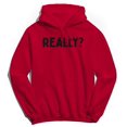 thumbnail image 1 of Really Humor Graphic Red Men's Crewneck Sweatshirt Hoodie, 1 of 1