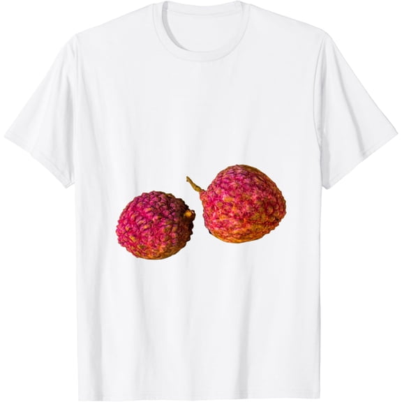 Really Like Lychee Lichi Fruit T-Shirt100% pure cotton white short-sleeved T-shirts for men and women
