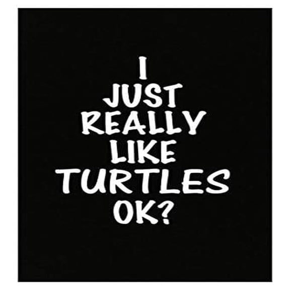 Really Like Turtles Poster - Funny Tortoise Gift Idea with Unique Shell Design