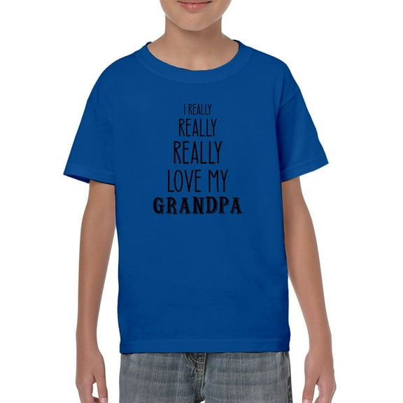 Really Love Grandpa T-Shirt Juniors -Smartprints Designs,  Medium