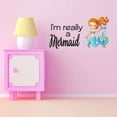 thumbnail image 1 of I'M Really A Mermaid Cute Starfish Fish Wishes Mermaids Vibes Seahorse Statfish Princess Fish Queen Sweet Dreams Bedtime Unicorn Lovely Dream Wall Decal Sticker - Size: 40 In X 20 In, 1 of 5