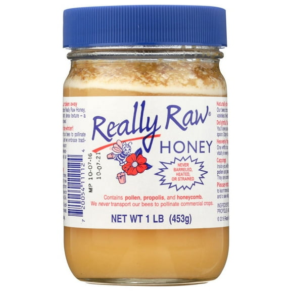 Really Raw Honey - Unheated Unstrained - 16oz., Pack of 3