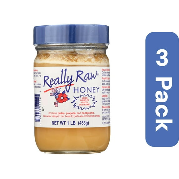 Really Raw Honey Unstrained Pest Free 16 oz (Pack Of 3)