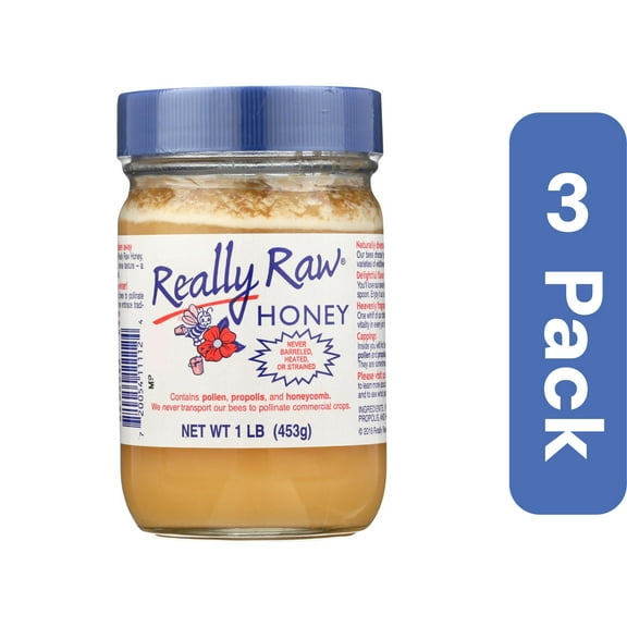 Really Raw Honey Unstrained Pest Free 16 oz (Pack Of 3)