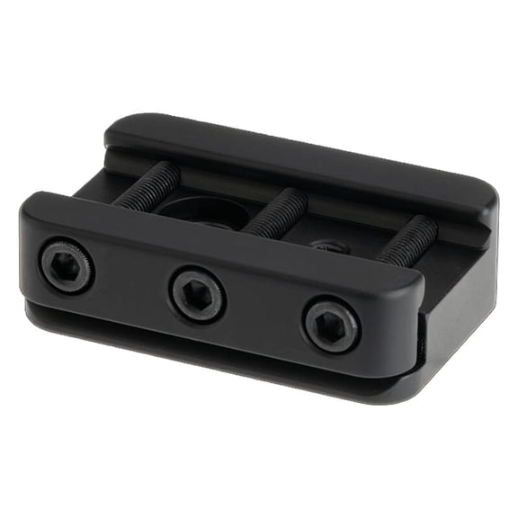 Really Right Stuff NATO/Pick Dovetail Adapter, Quick-Release, Aircraft Grade Aluminum, 1/4-20" Mounting Port, NATO Accessory Rails Compatible (RRS-9000121)