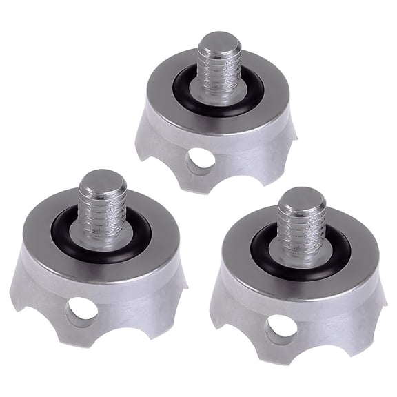 Really Right Stuff Stainless Steel Rock Claw Tripod Foot Set, Anti-Slip Design, ABP O-Rings, 3-Pack (RRS-9000024)