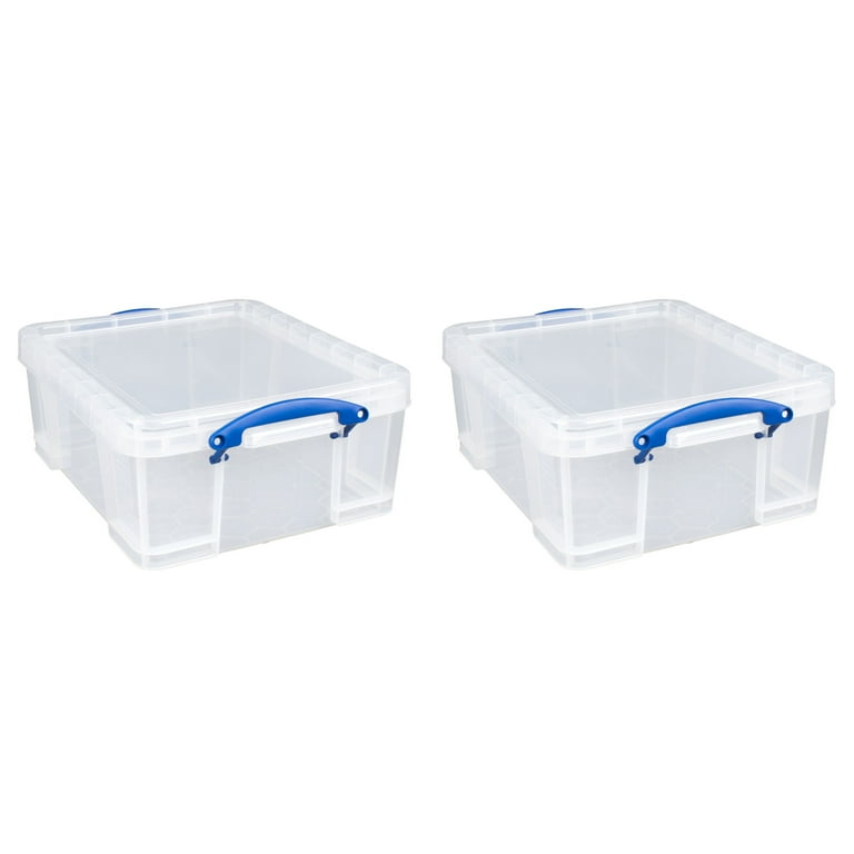 Really Useful Box 17L Storage Container w/ Lid & Clip Lock Handles