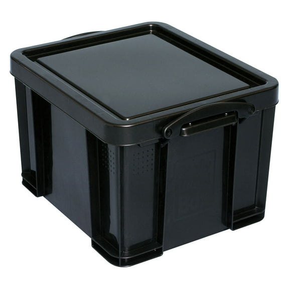 Really Useful Box 32 L Plastic Storage Container, Black