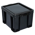 thumbnail image 1 of Really Useful Box 32 L Plastic Storage Container, Black, 1 of 2