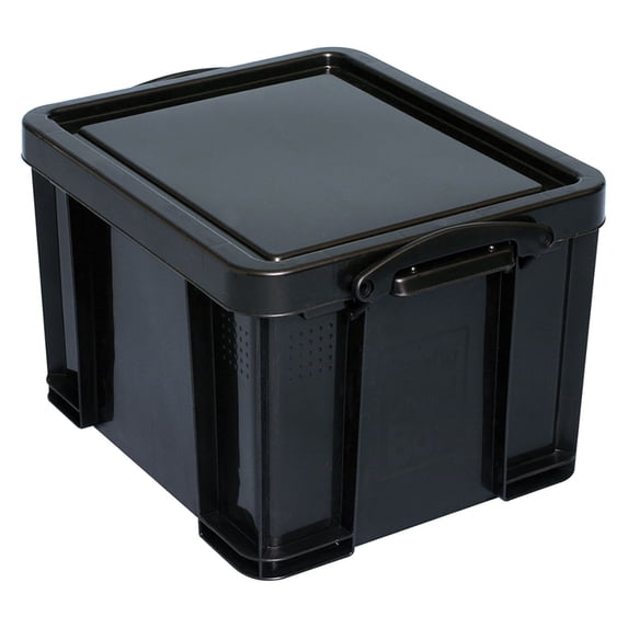 Really Useful Box 32 L Plastic Storage Container, Black