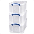 thumbnail image 1 of Really Useful Box 32L Storage Container with Snap Lock Handle (3 Pack), 1 of 8
