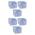 thumbnail image 1 of Really Useful Box 32L Storage Container with Snap Lock Handle, 6 Pack, 1 of 9