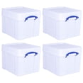 thumbnail image 1 of Really Useful Box 35L Strong Plastic Storage Box with XL Snap Lid, 4 Pack, 1 of 7