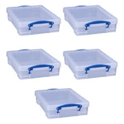 Really Useful Box 4L Storage Container w/ Lid & Clip Lock Handles 5 Pack