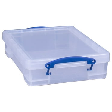 Really Useful Box 4L Storage Container w/Snap Lid & Clip Lock Handles