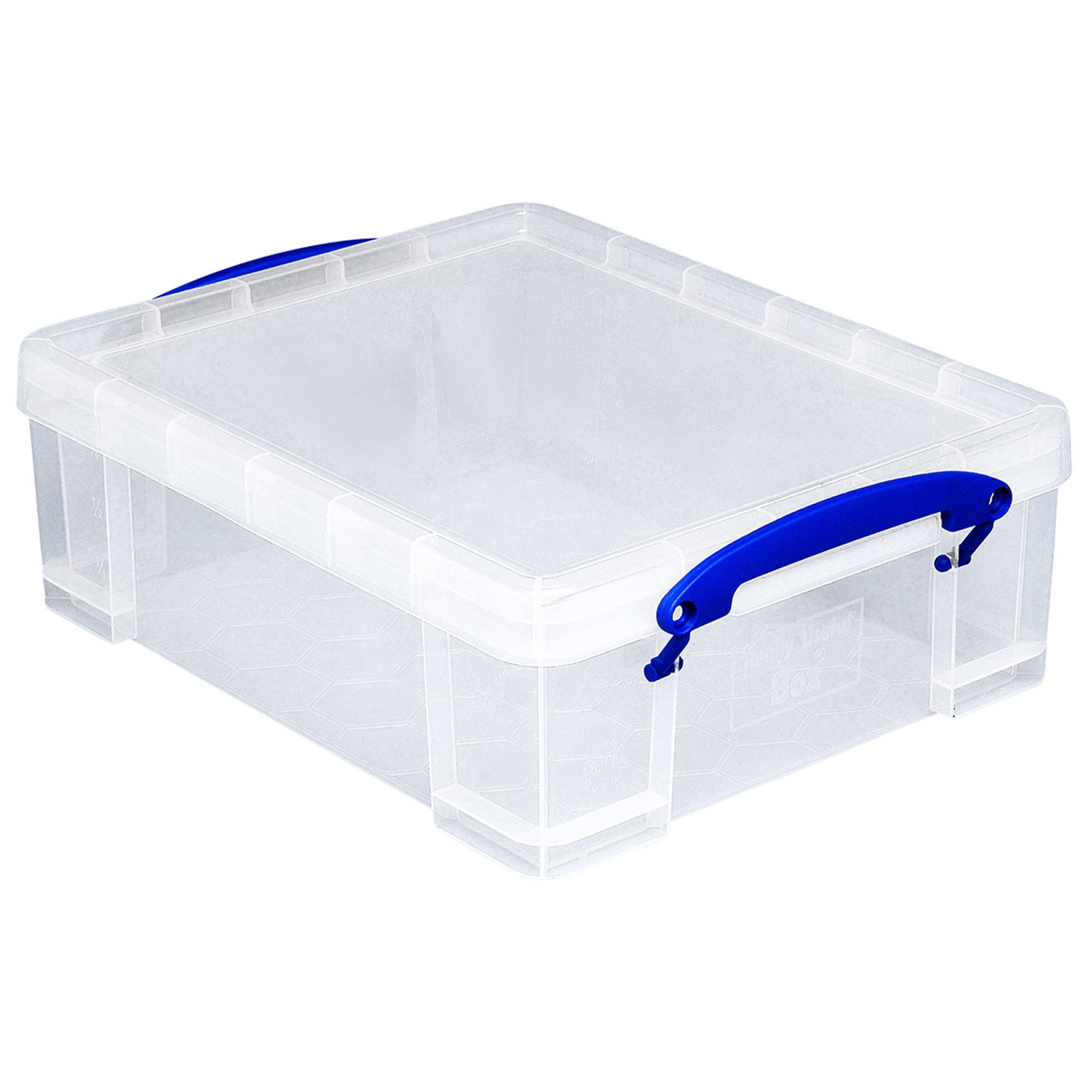 Ucake 8 Quart Plastic Small Storage Box with Handel, Clear Storage