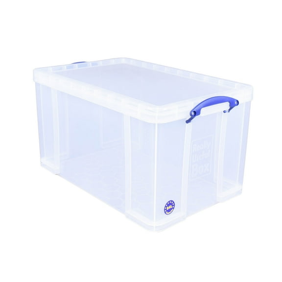 Really Useful Box 84L Storage Container w/Snap Lid & Clip Lock Handle