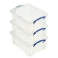 thumbnail image 1 of Really Useful Box 9L Storage Container with Lid & Clip Lock Handle (3 Pack), 1 of 10