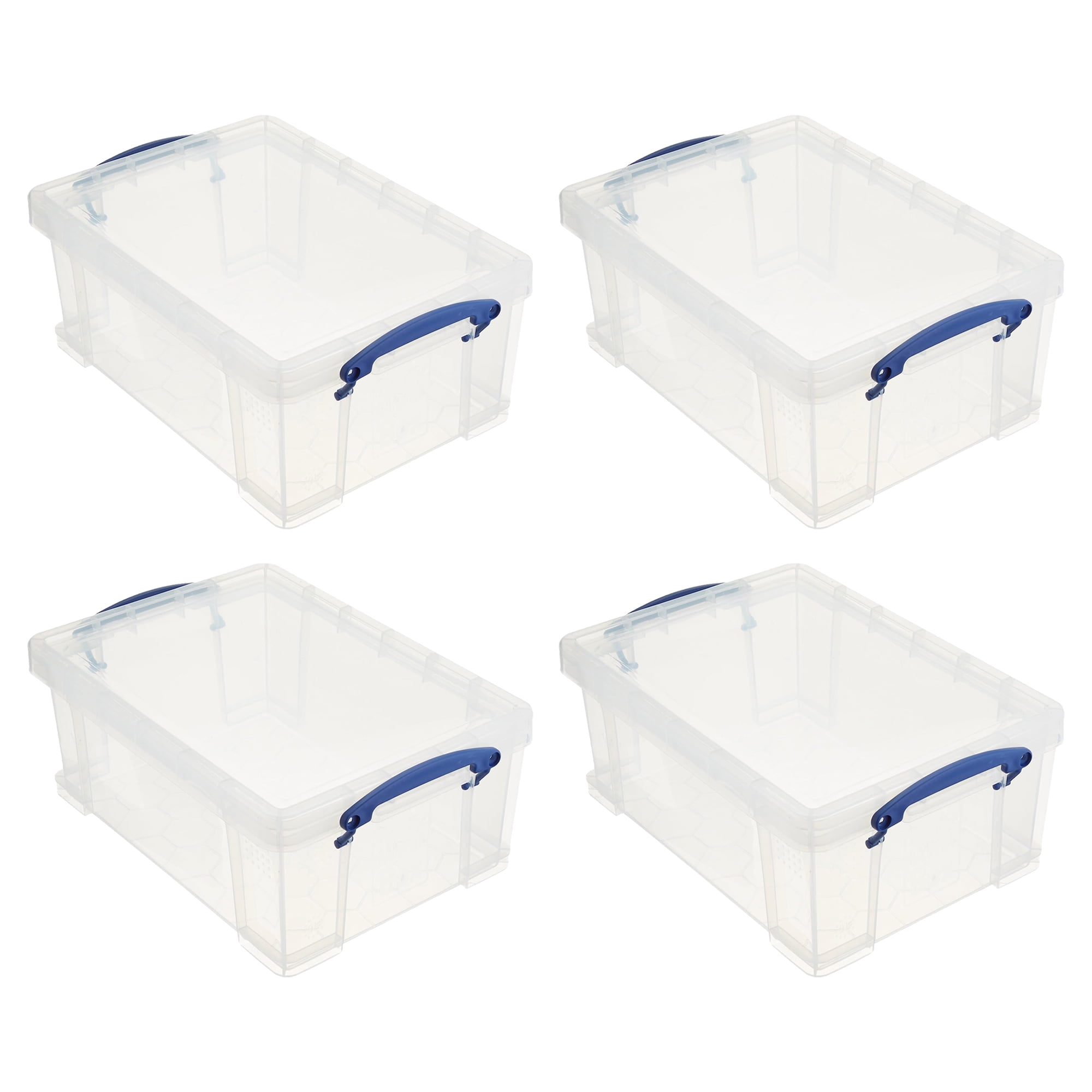 Really Useful Box 9L Storage Container with Lid & Clip Lock Handle (4