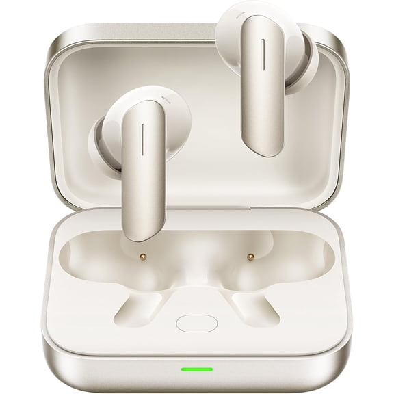 Realme Air 7 True Wireless Earbuds, 52dB Active Noise Reduction, Hi-Res Sound, LHDC, 12.4mm Dynamic Bass Driver, 6 Mics Clear Call, 52H Battery, Bluetooth 5.4, IP55 Water Resistance Ivory Gold