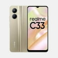thumbnail image 1 of Realme C33 DUAL SIM 64GB ROM + 4GB RAM (GSM ONLY | NO CDMA) Factory Unlocked 4G/LTE Smartphone (Sandy Gold) - International Version, 1 of 3
