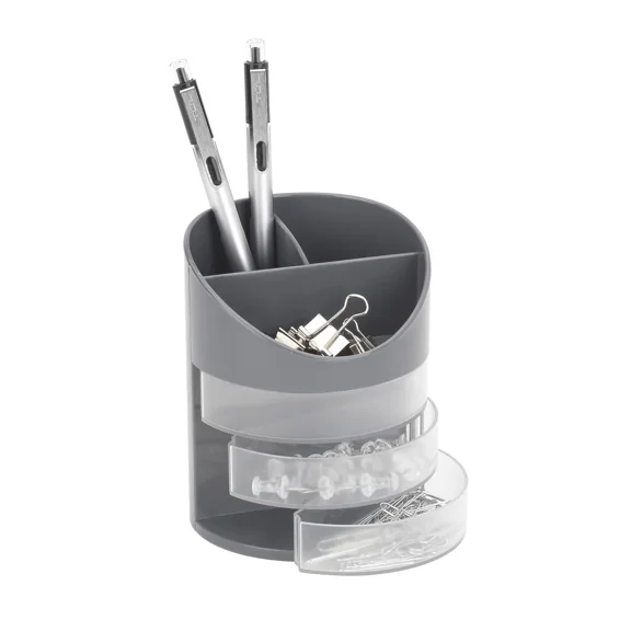 Realspace 6-Compartment Desk Organizer With Treatment, 4-3/4"H X 4-3/4"W X