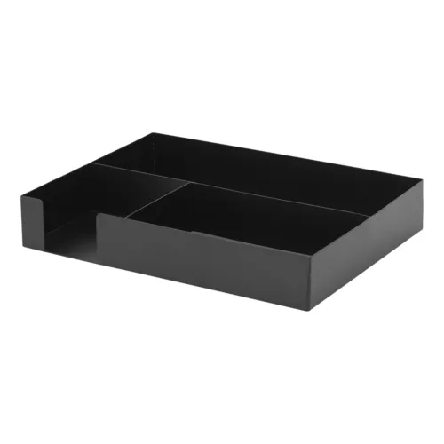 Realspace? Desk Organizer With Antimicrobial Treatment, 12" X 9" X 2", Black