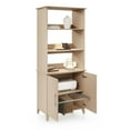 thumbnail image 1 of Realspace® Koru 72"H 3-Shelf Bookcase With Printer Shelf & File Storage, Natural Oak, 1 of 8
